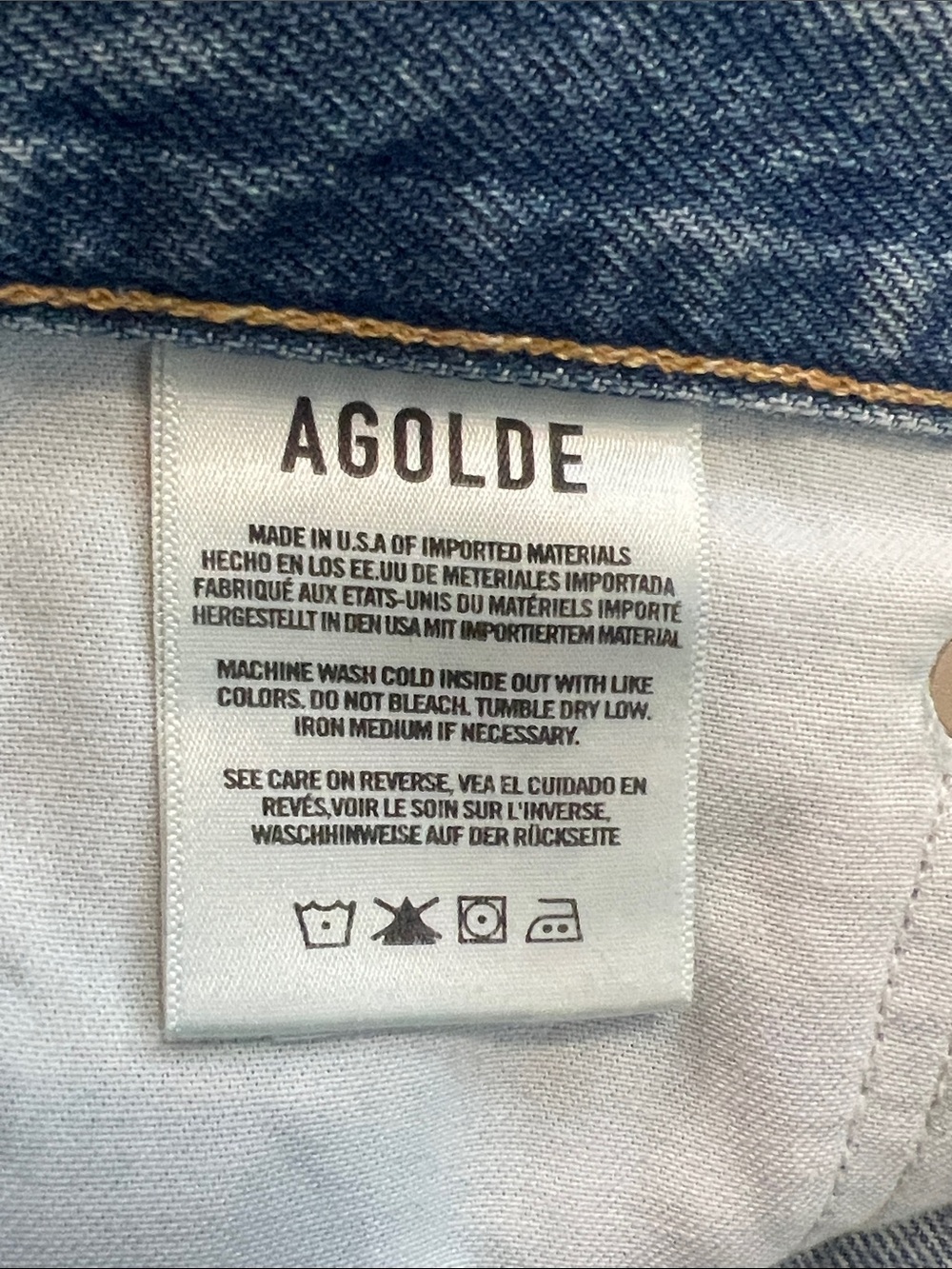 Agolde 90s Loose Fit Distressed Jeans Fall Out 26 - Picture 12 of 13